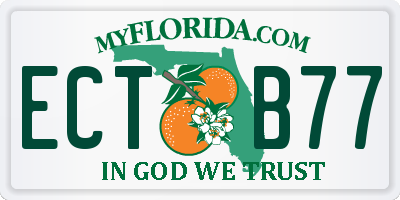 FL license plate ECTB77