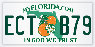 FL license plate ECTB79