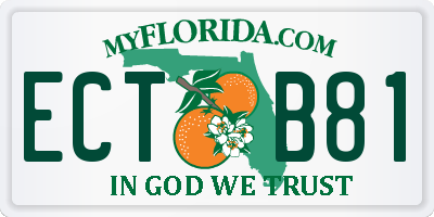FL license plate ECTB81