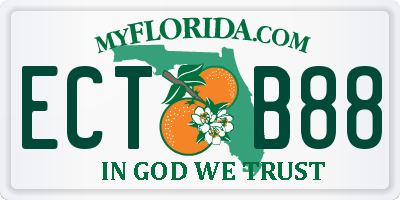 FL license plate ECTB88