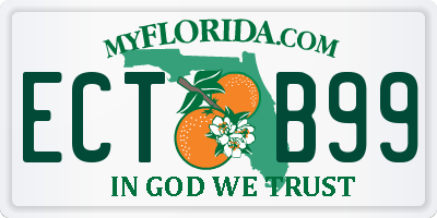 FL license plate ECTB99