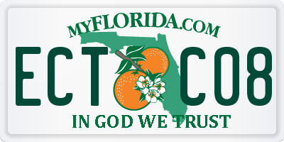 FL license plate ECTC08