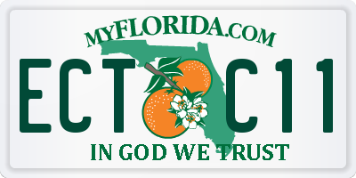 FL license plate ECTC11