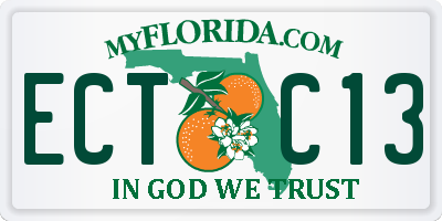 FL license plate ECTC13