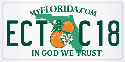 FL license plate ECTC18