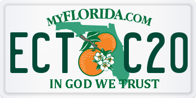 FL license plate ECTC20
