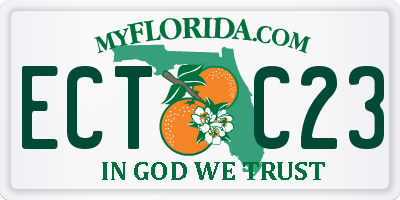 FL license plate ECTC23