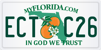 FL license plate ECTC26