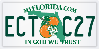 FL license plate ECTC27