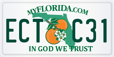 FL license plate ECTC31