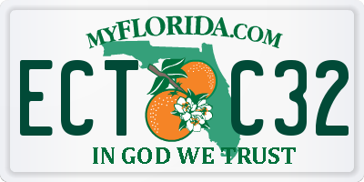 FL license plate ECTC32