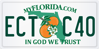 FL license plate ECTC40