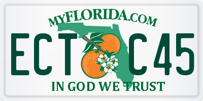 FL license plate ECTC45
