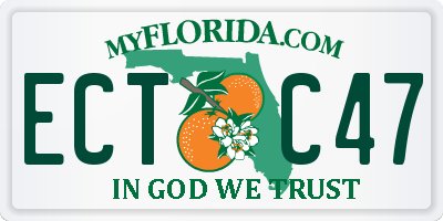 FL license plate ECTC47