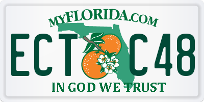 FL license plate ECTC48