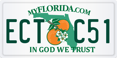 FL license plate ECTC51