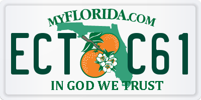 FL license plate ECTC61