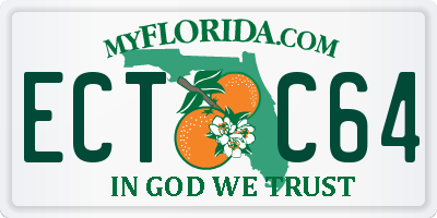 FL license plate ECTC64