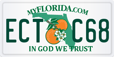 FL license plate ECTC68