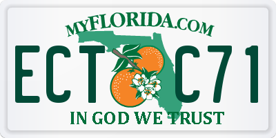 FL license plate ECTC71