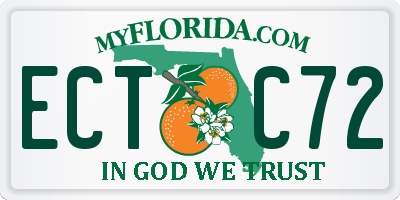 FL license plate ECTC72