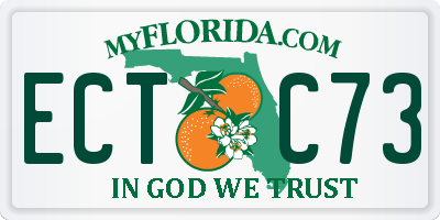 FL license plate ECTC73