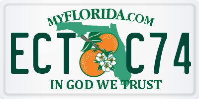 FL license plate ECTC74