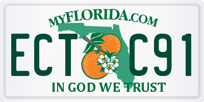 FL license plate ECTC91