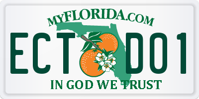 FL license plate ECTD01