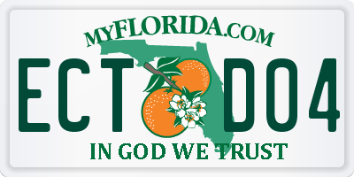 FL license plate ECTD04