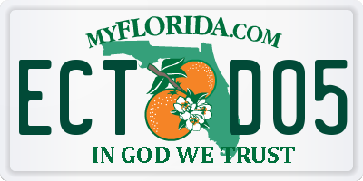 FL license plate ECTD05