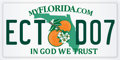 FL license plate ECTD07