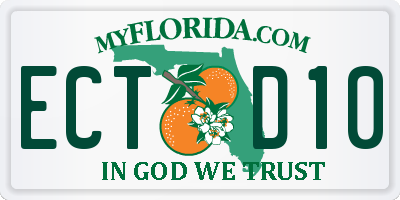 FL license plate ECTD10