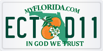 FL license plate ECTD11