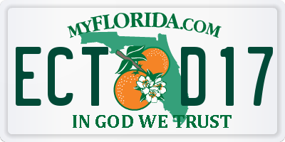 FL license plate ECTD17