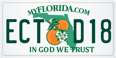 FL license plate ECTD18