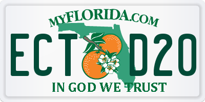 FL license plate ECTD20