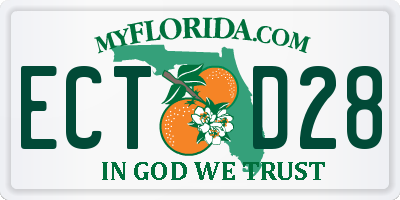 FL license plate ECTD28
