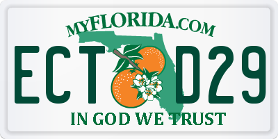 FL license plate ECTD29