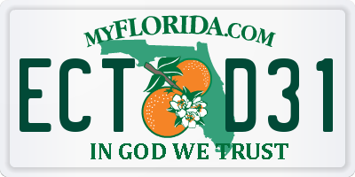 FL license plate ECTD31