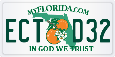 FL license plate ECTD32