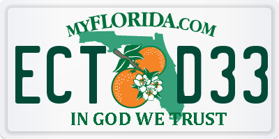 FL license plate ECTD33