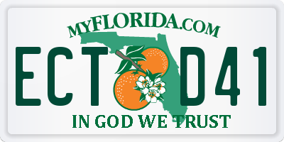 FL license plate ECTD41
