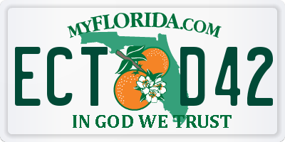 FL license plate ECTD42