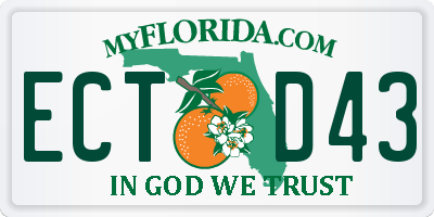 FL license plate ECTD43