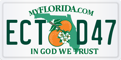 FL license plate ECTD47