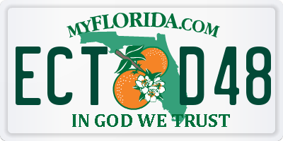 FL license plate ECTD48