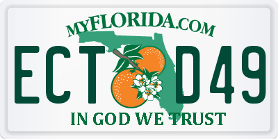 FL license plate ECTD49