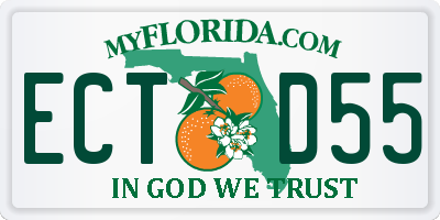 FL license plate ECTD55