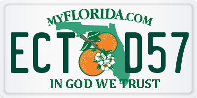 FL license plate ECTD57